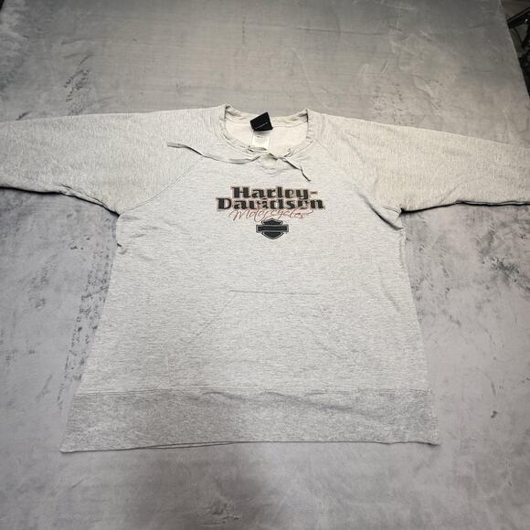 Vintage Harley-Davidson Sweatshirt Mens Large Pullover Bald Eagle Marquette MI 2 - Picture 2 of 10